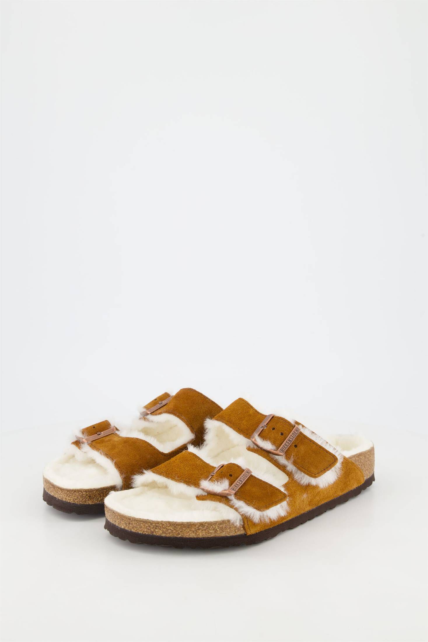 Birkenstock| Herren Sandalen ARIZONA SHEARLING Veloursleder mit Lammfell