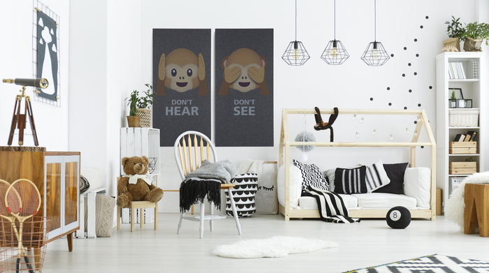 Akustikbillede Art-Acoustic see 60 x 120 cm - mørk grå