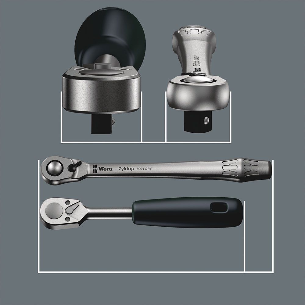 Wera 8100 SA 8 Zyklop Metal-Knarrensatz (1/4