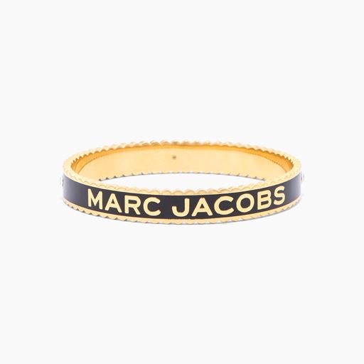 Marc Jacobs The Madallion Large Bangle, Sort/Guld