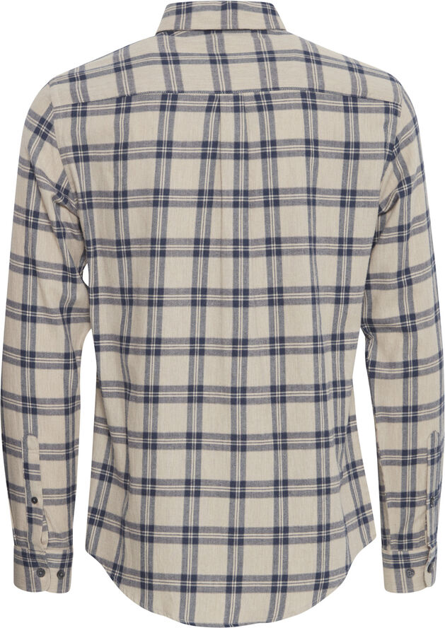 Casual Friday CFANTON LS BD 0159 checked brushed Silver mink melange