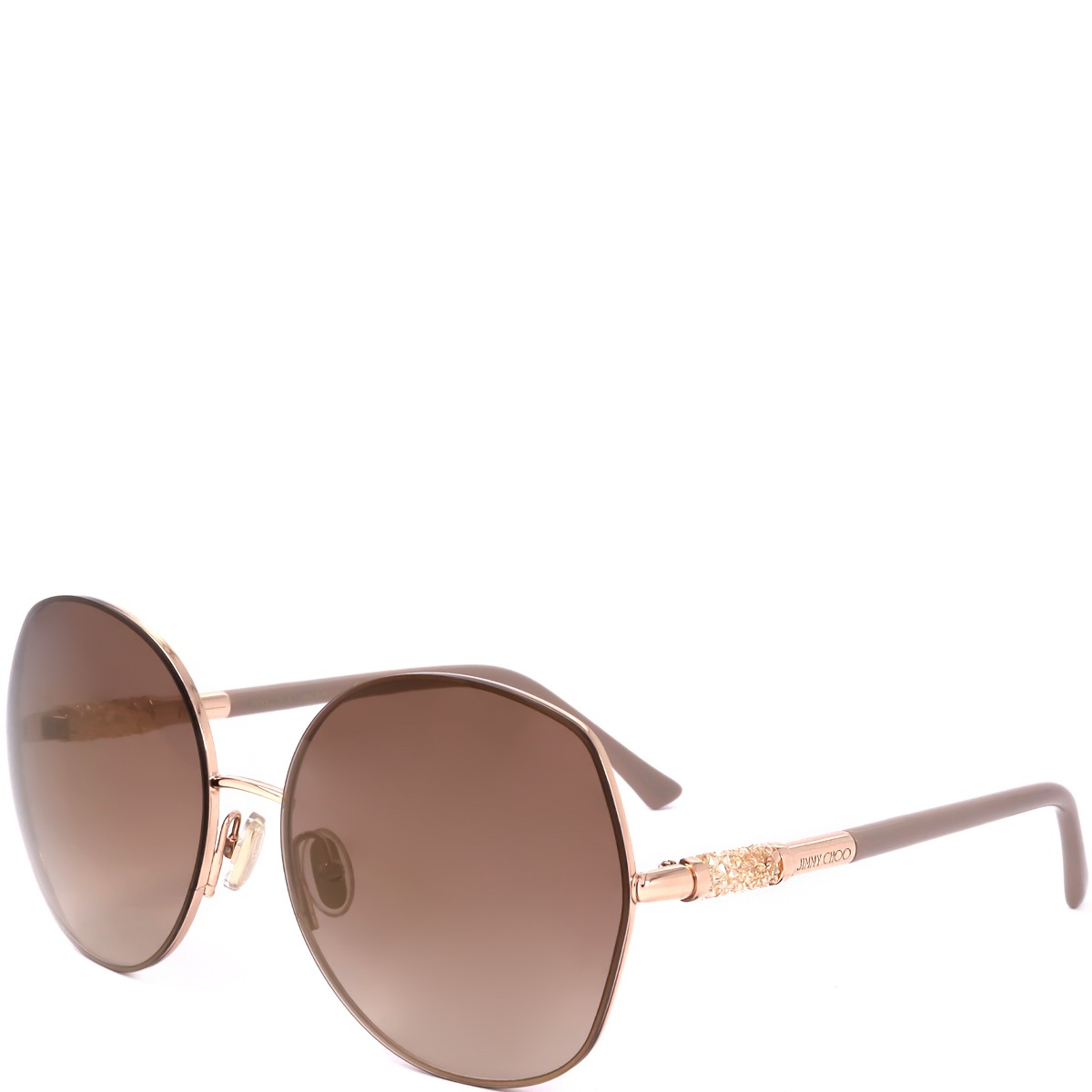 Jimmy Choo - Lunettes de soleil - Catégorie 3 - Doré