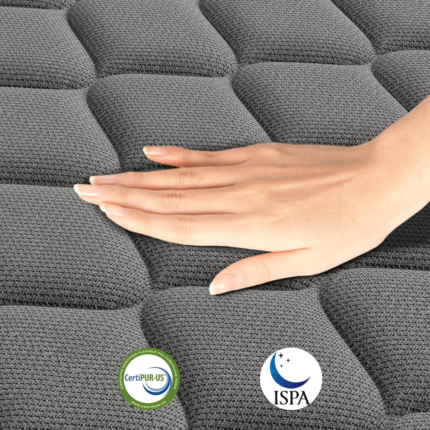 Matratze 160x200 cm Boxspringbett Härtegrad H3, Geeignet für Kinder und Erwachsene, Öko-Tex Zertifiziert, Ergonomische 7 Zonen Matratze Höhe 20 cm