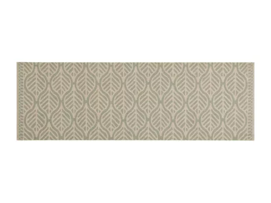 Tapis de cuisine lavable impression feuilles 60x180 cm velours
