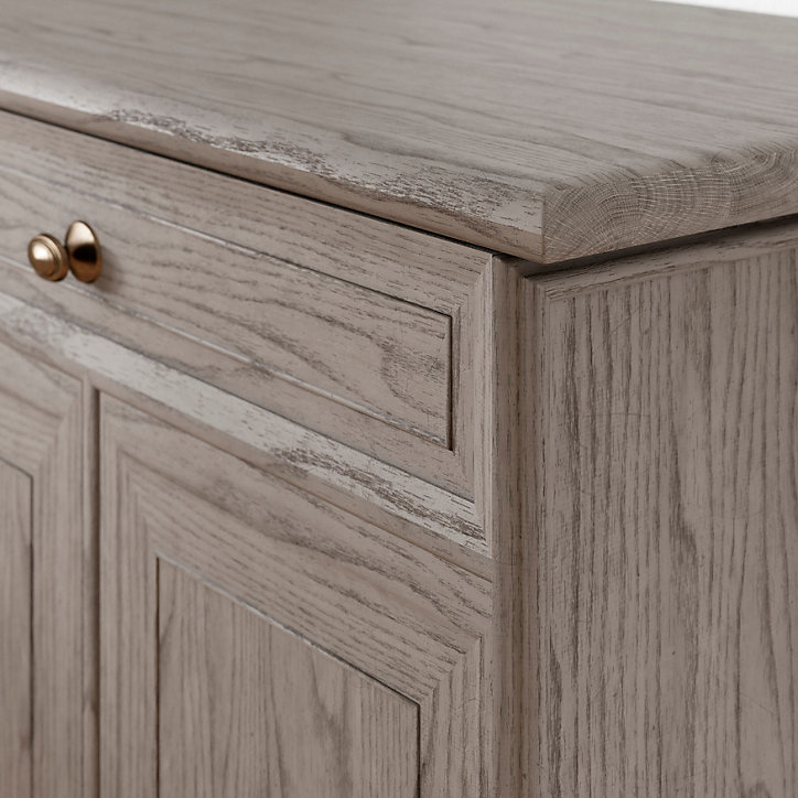 Teinte à bois meubles et boiseries GoodHome gris moyen 500ml