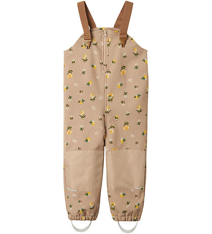 Name It Softshellhosen m. Fleece/Träger - NmfAlfa08 - Light Taup