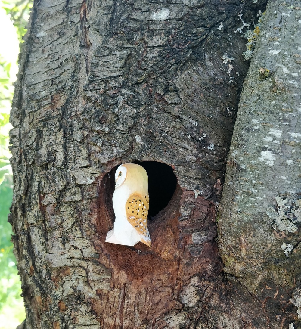 Figurine chouette effraie