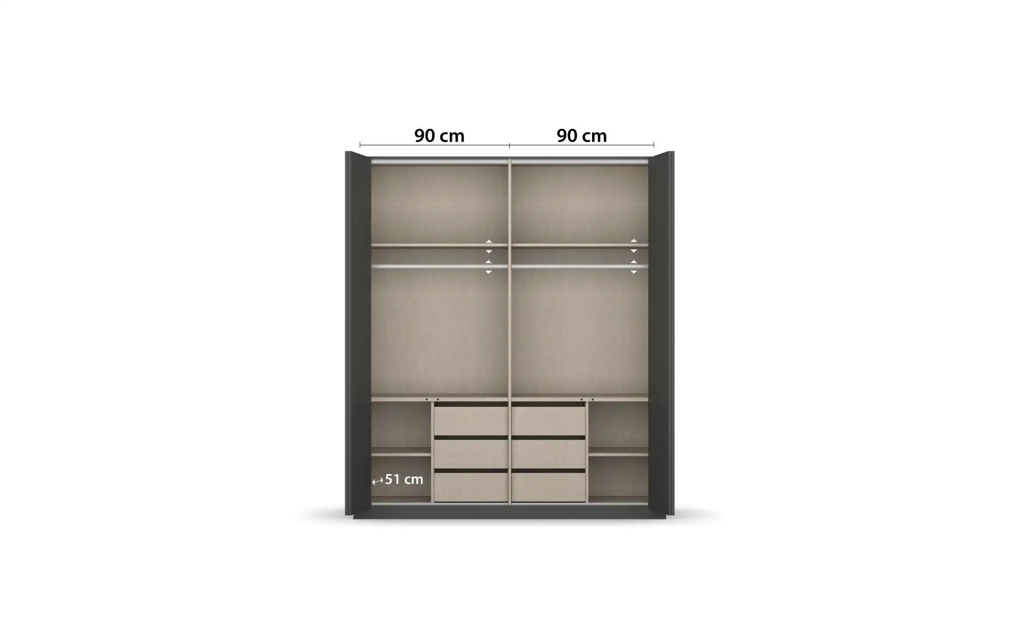 Falttürenschrank Wincanton