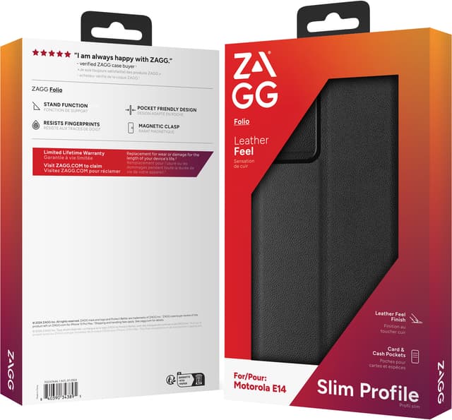 Zagg Motorola E14 pungetui (sort)