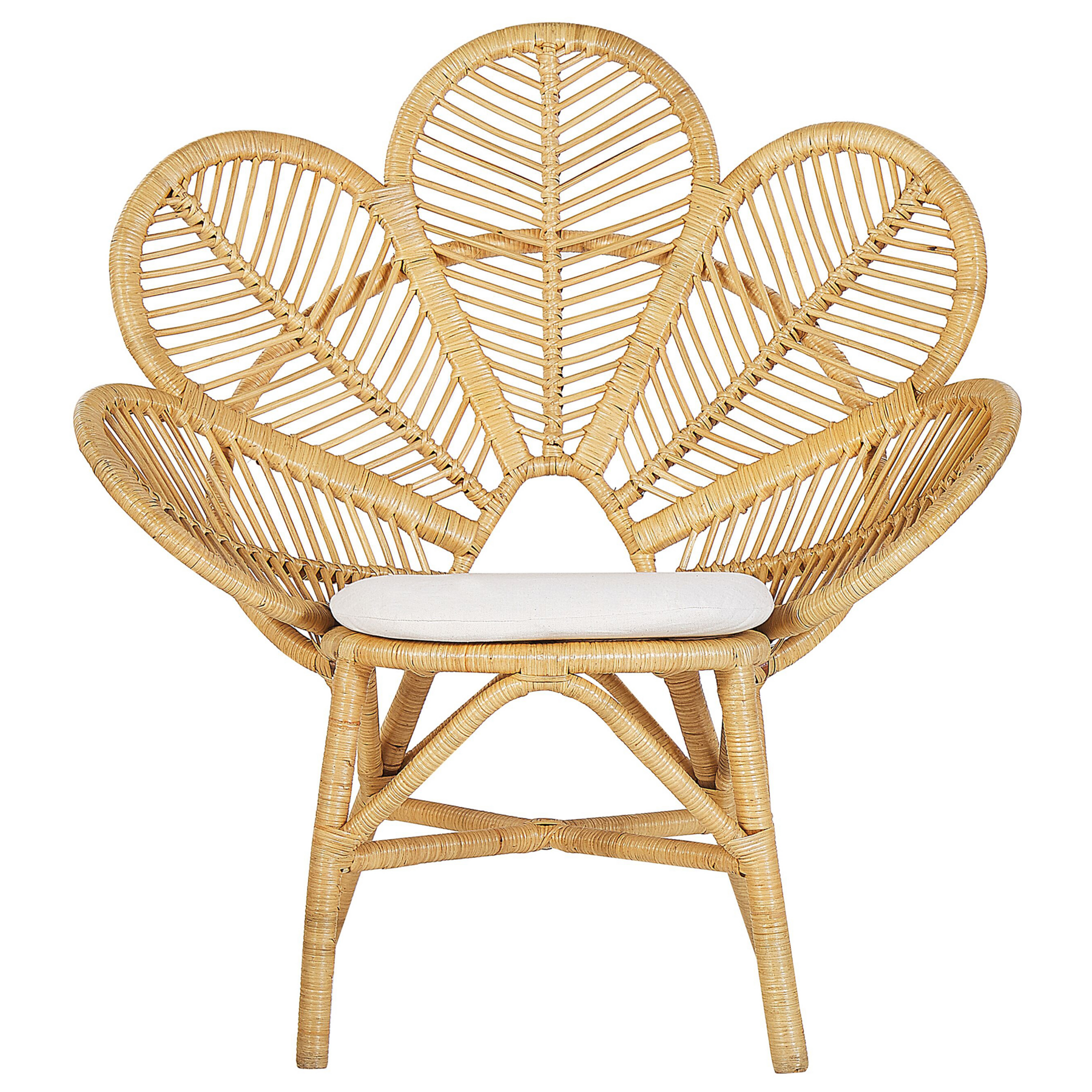 Beliani - FLORENTINE - Fauteuil - Natuurlijk - Rotan