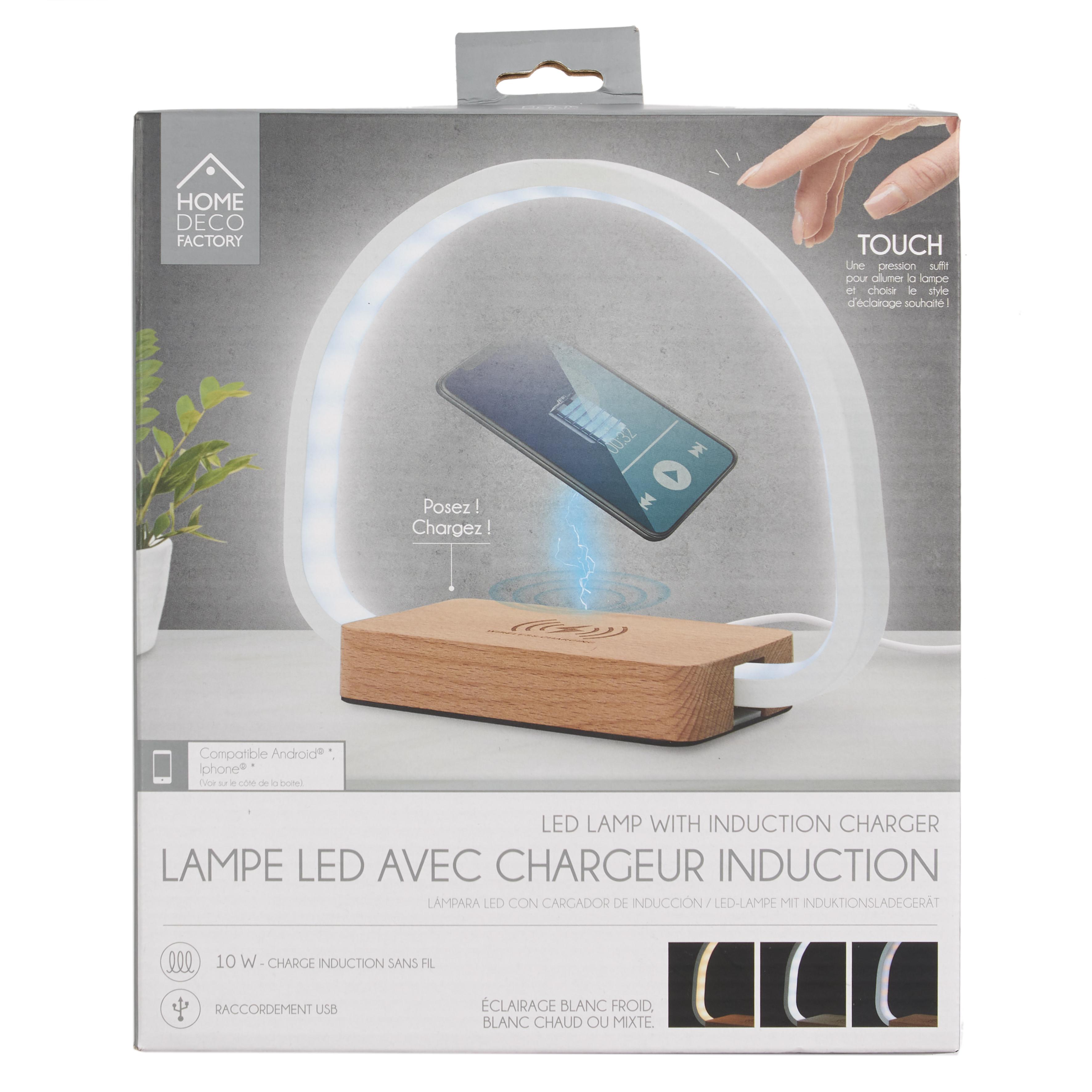 LAMPE LED CHARGEUR INDUCTION