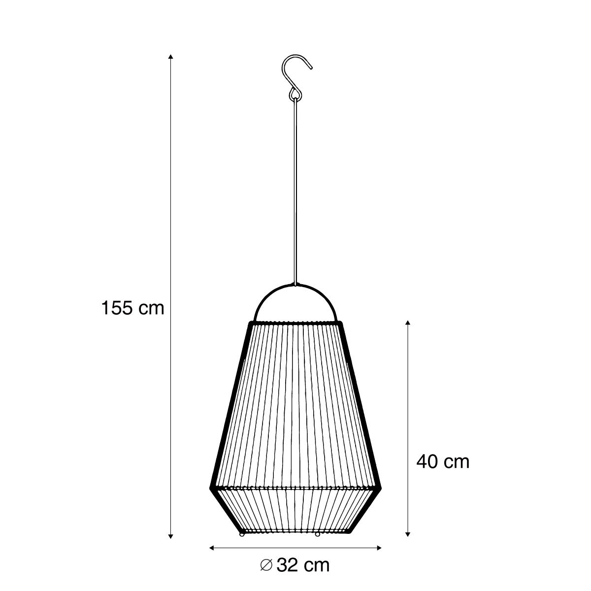 Bohemian tafellamp beige incl. LED 3-staps dimbaar IP54 solar oplaadbaar - Duca