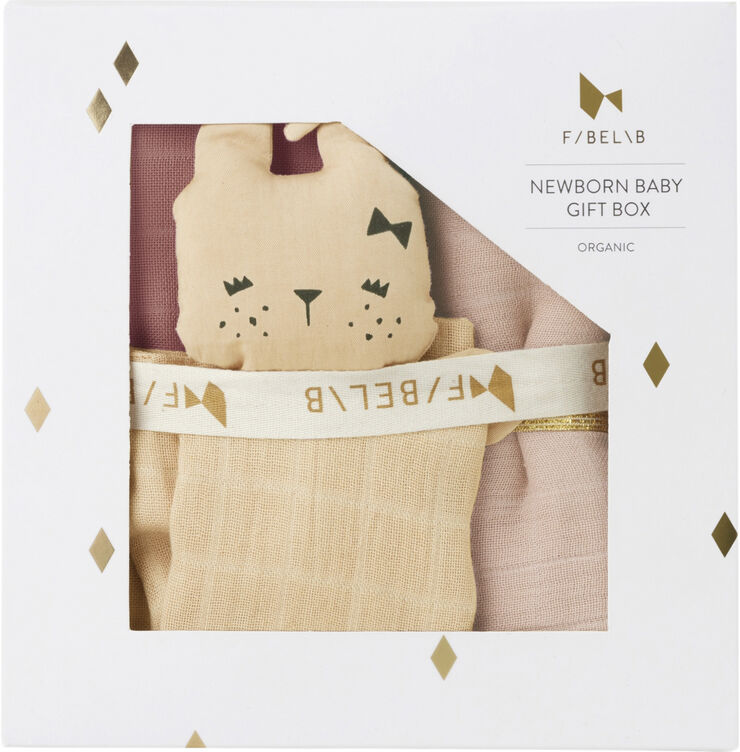 Fabelab Newborn Baby Gift Box - Dusty Rose Mix Multi colours