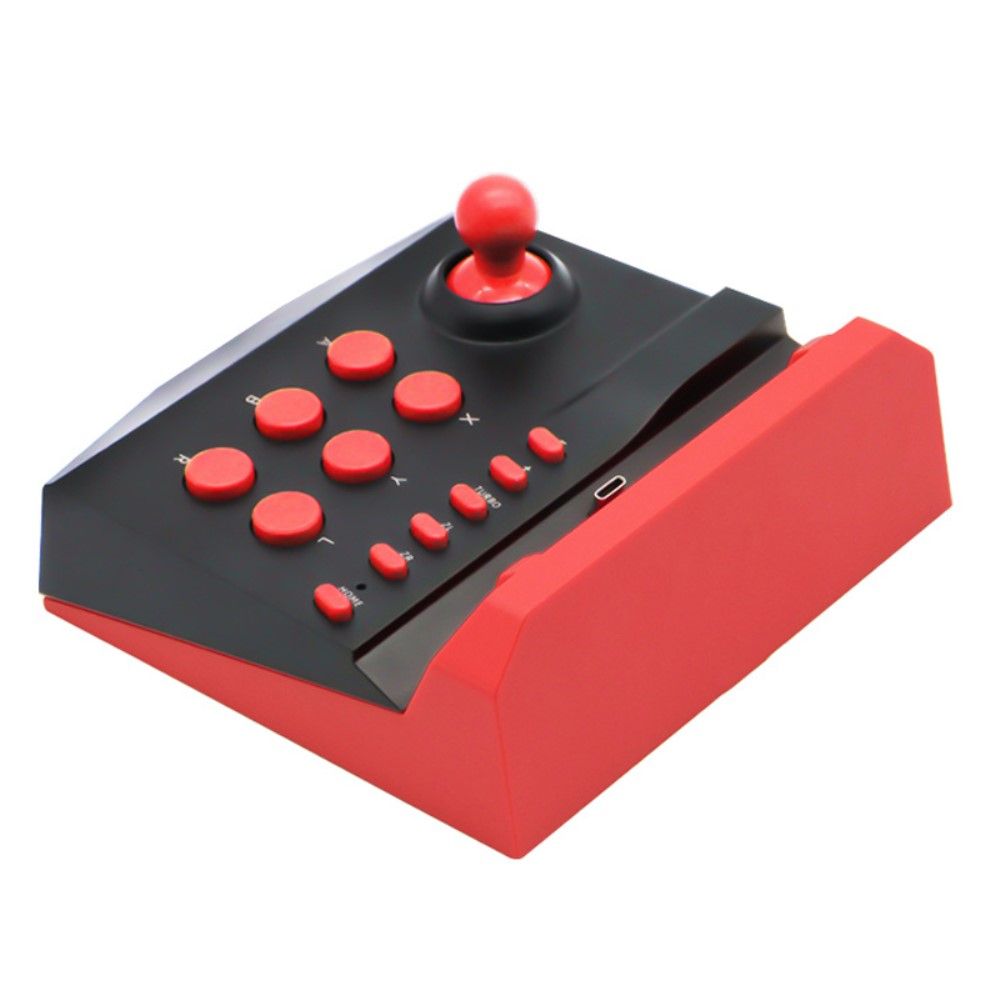 Joystick Arcade Retro Gamepad Controller für Nintendo Switch / Lite - Schwarz / Rot