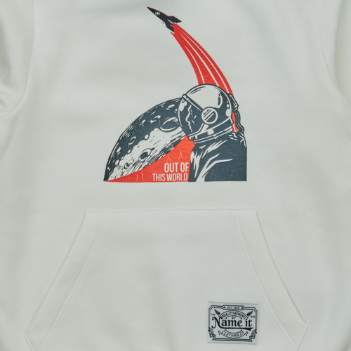 Name it - NKMNOUT LS SWE WH BRU PS - Blanc