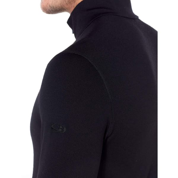 T-shirt thermique ICEBREAKER 260 TECH LS HALF ZIP BLACK
