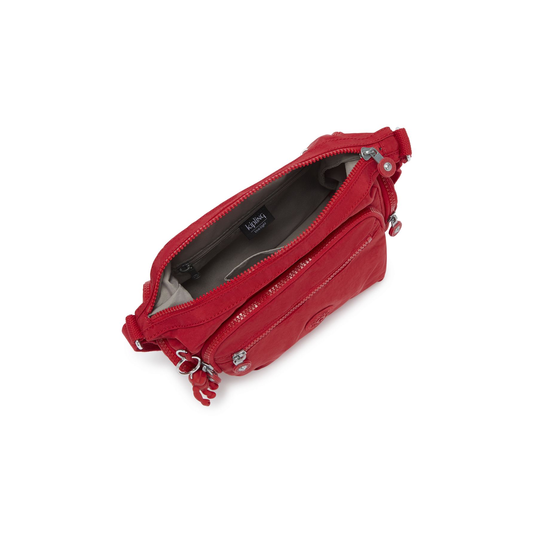 GABBIE S Petit sac bandoulière à compartiments multiples - Red Rouge