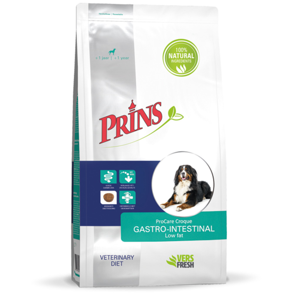 Prins ProCare Croque Veterinary Diet Gastro-Intestinal Low Fat Hondenvoer 3 kg