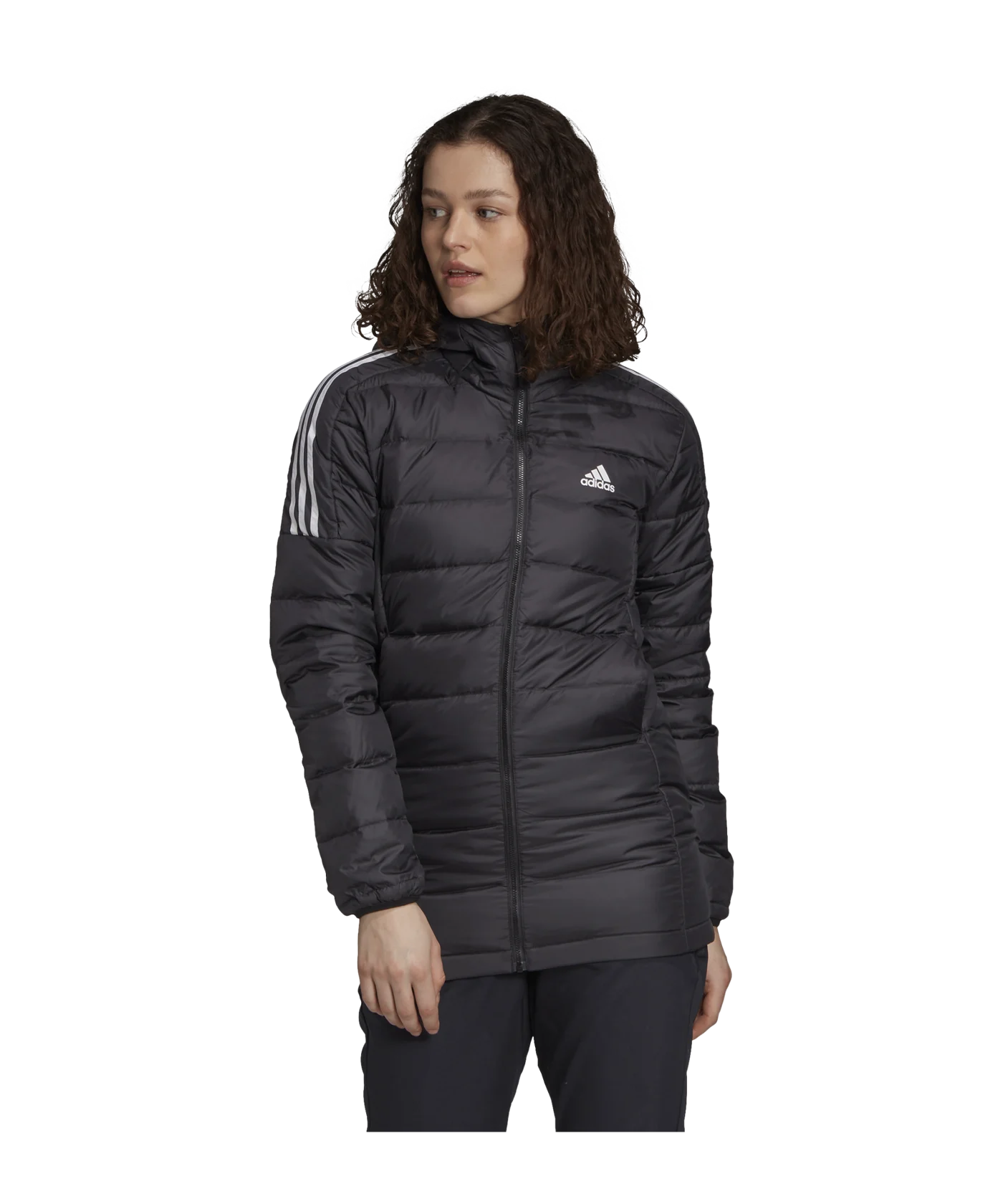 adidas Essential Daunenparka Damen Schwarz
