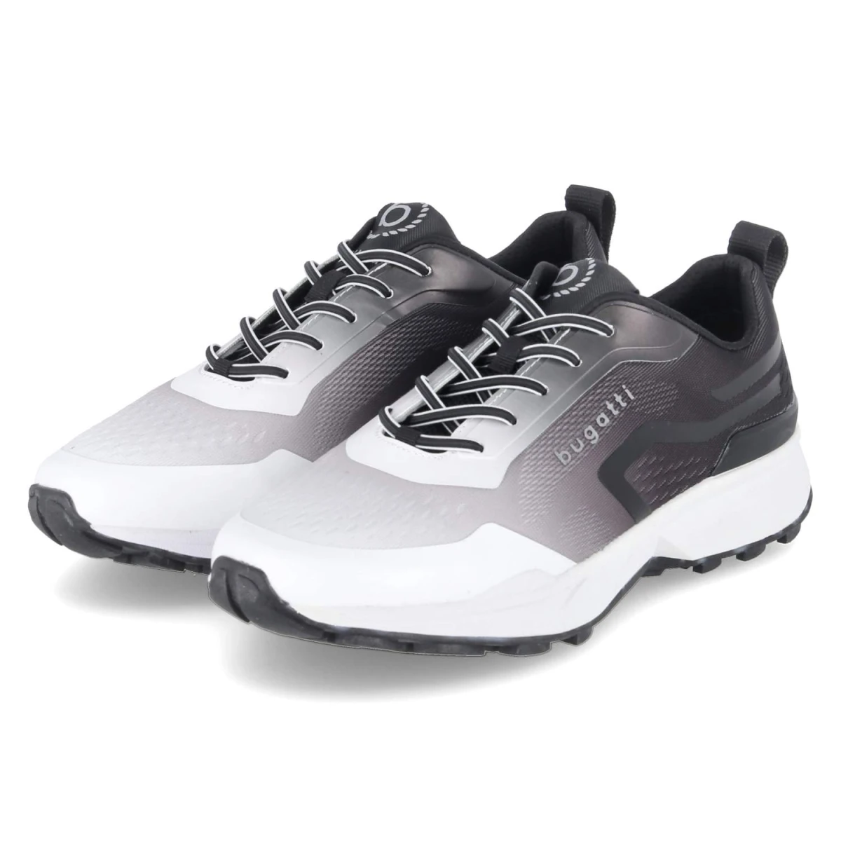BugattiLow Sneaker - black / white