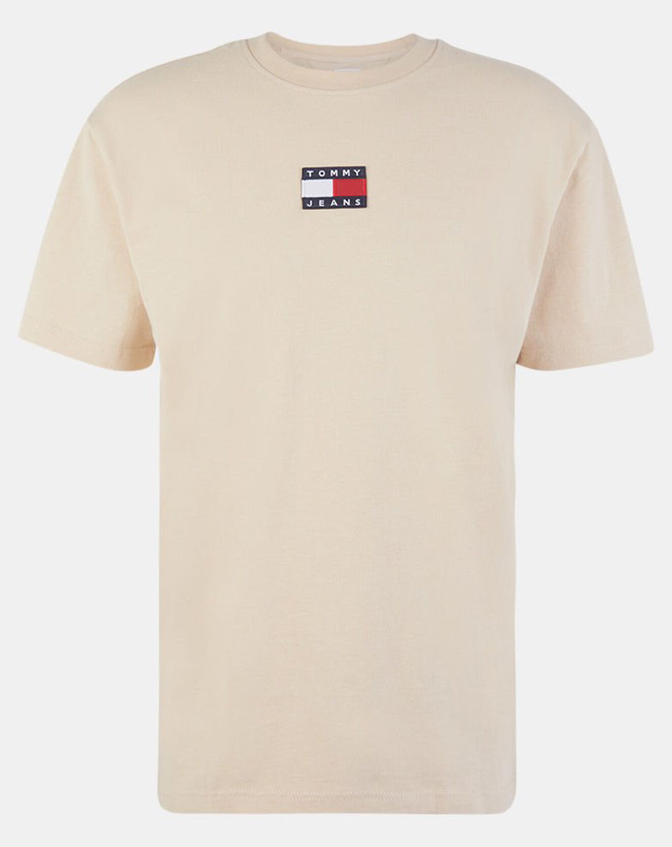 Tommy Jeans T-Shirt 100% Coton Bio Tjm Tommy Badge beige