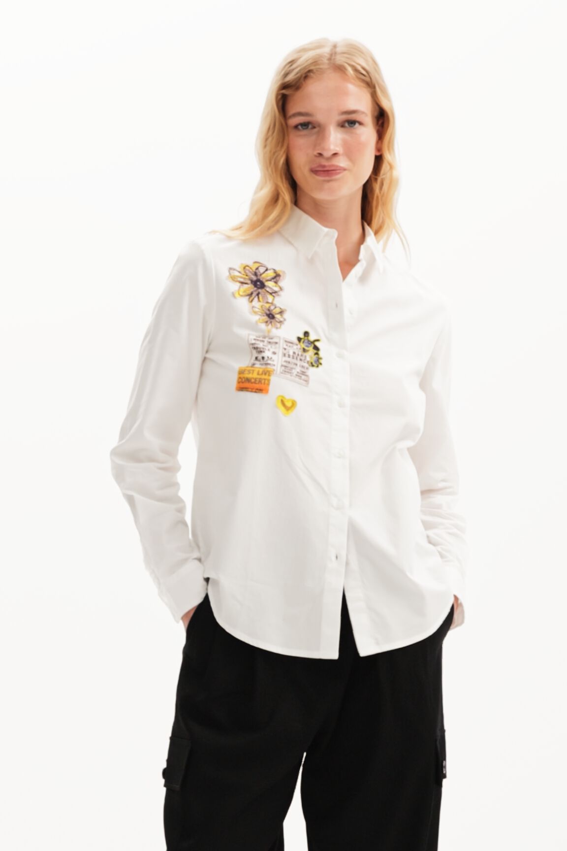 Chemise patchs journal