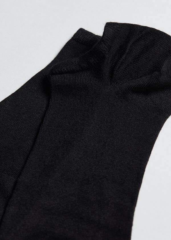 Meias invisíveis unissex com cashmere