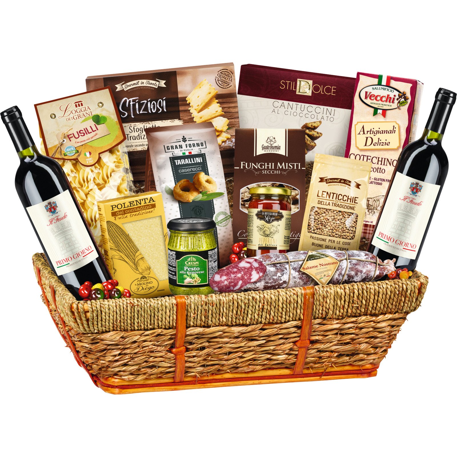 Geschenkkorb Tulipano 14-teilig