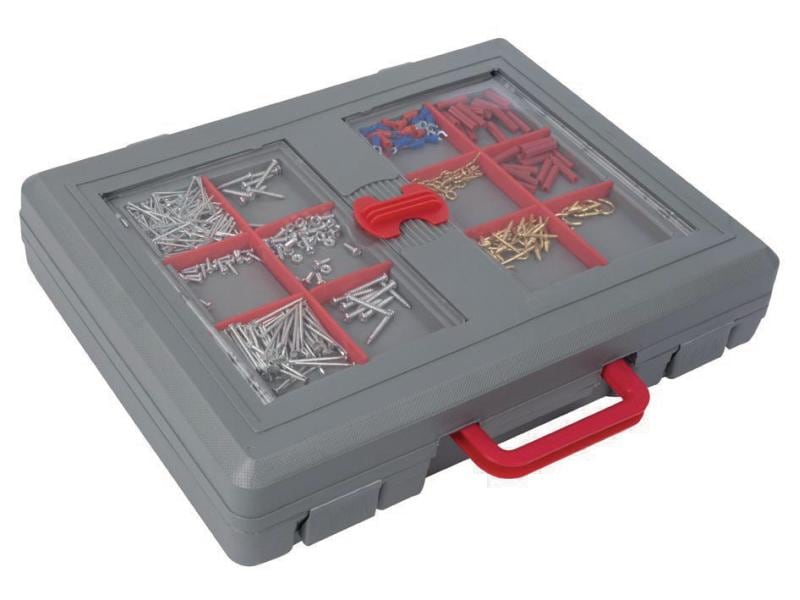 Toolland Werkzeugkoffer HSET555 555-teilig Koffer mit Befestigungsmaterial