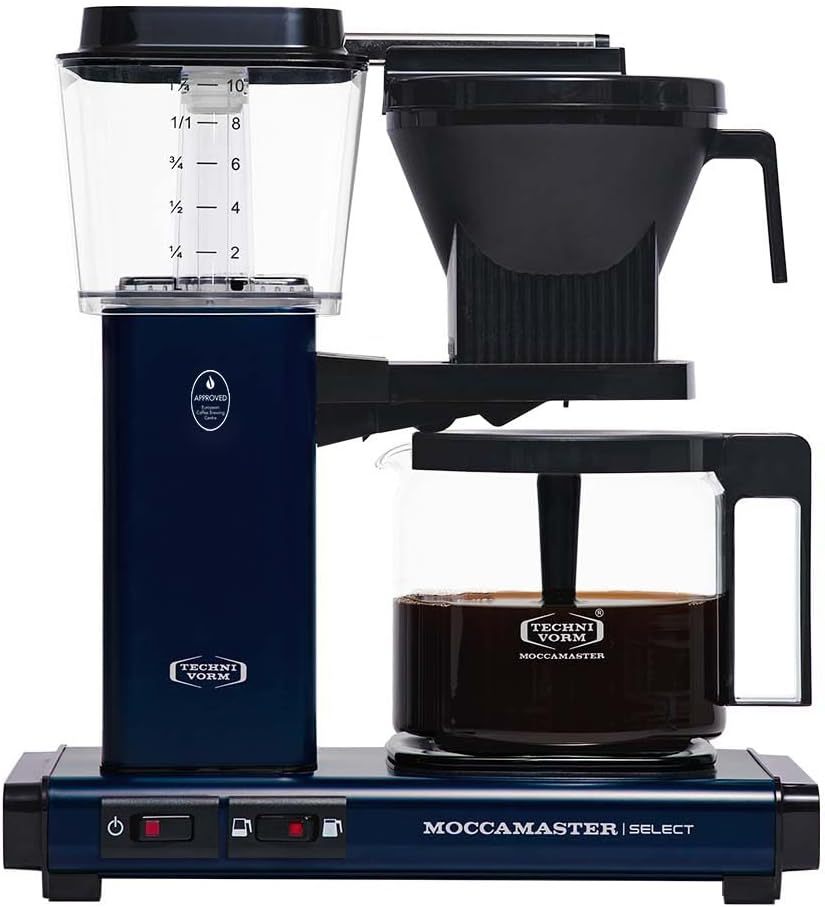 Moccamaster KBG Select, Kaffeemaschine, Retro Kaffeemaschine, Filterkaffee, Off-White, 1.25L