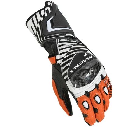 Gants Macna GT - Blanc / Orange