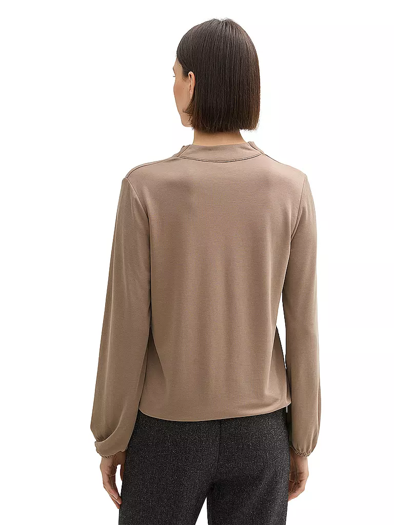 TOM TAILOR Langarmshirt beige