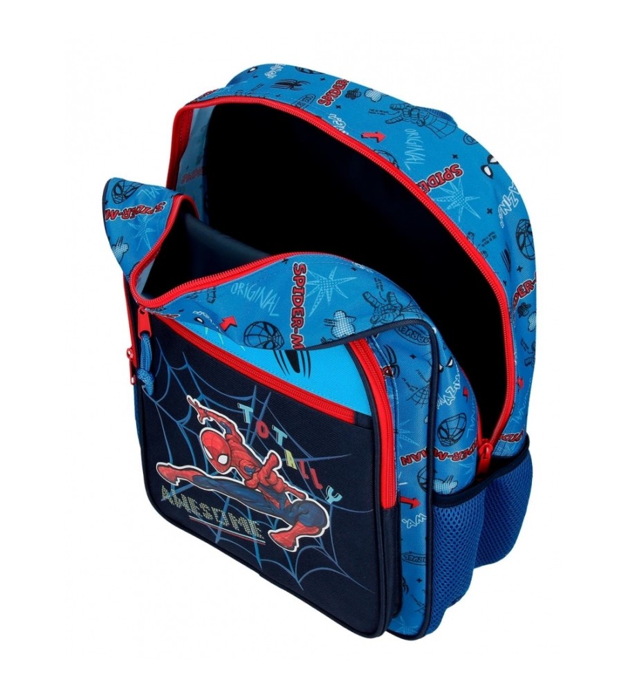 Mochila escolar Joumma Bags Homem-Aranha, totalmente incrível, 40cm, azul.