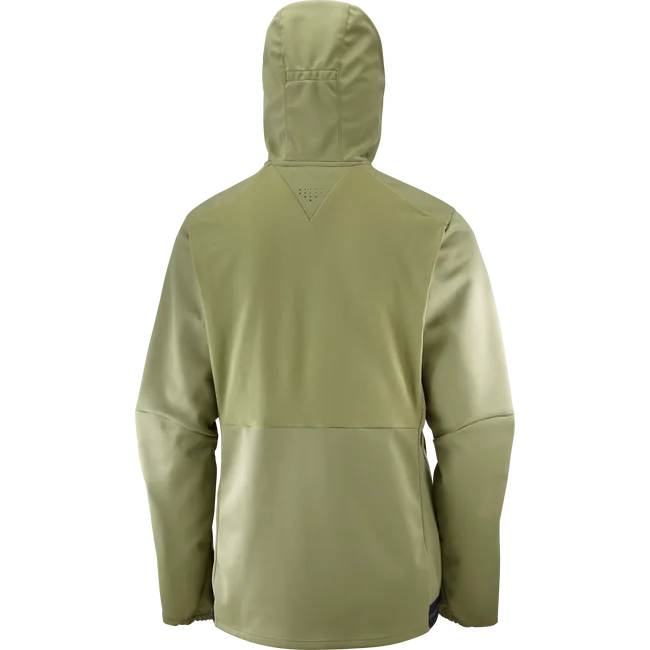 GORE TEX INFINIUM™ WINDSTOPPER®  Windjacke mit Kapuze durchgehendem Reißverschluss Damen DEEPLICHENGREEN