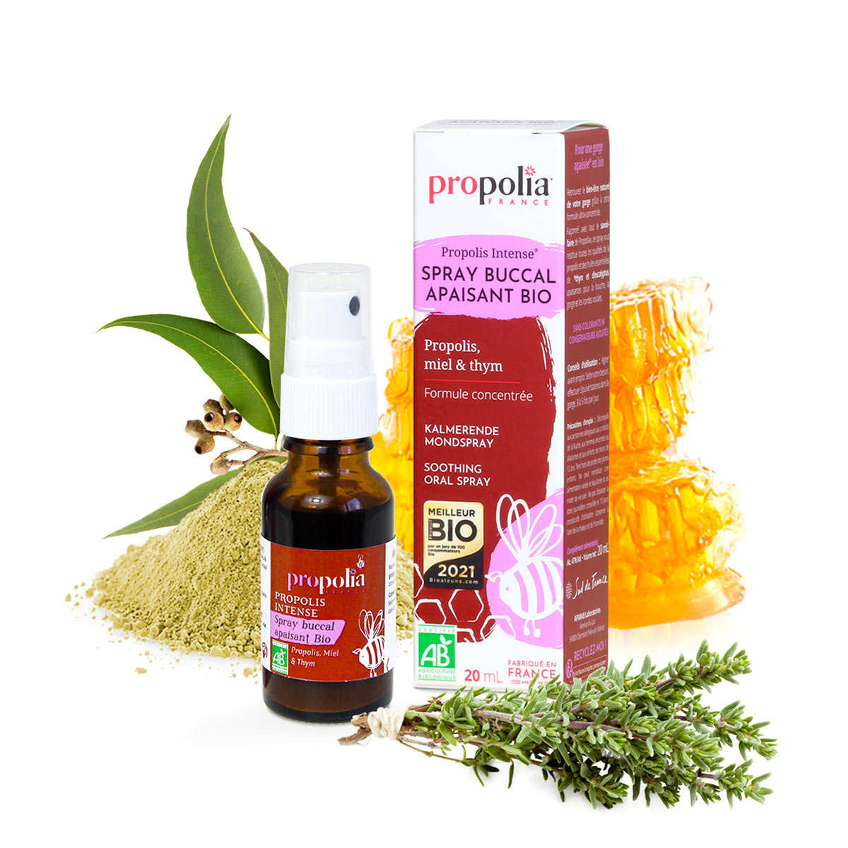 Spray buccal apaisant bio à la propolis
