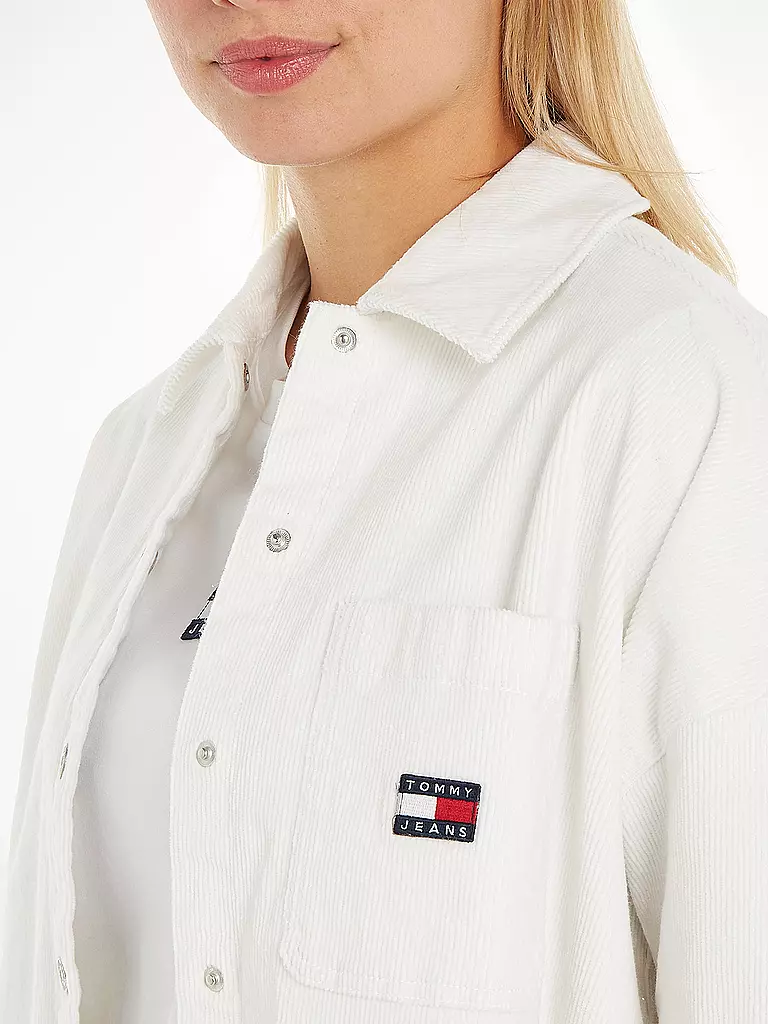 TOMMY JEANS Overshirt weiss