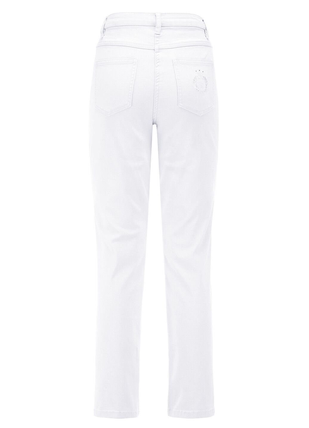 Edeljeans mit Stickerei in 7/8-Länge
