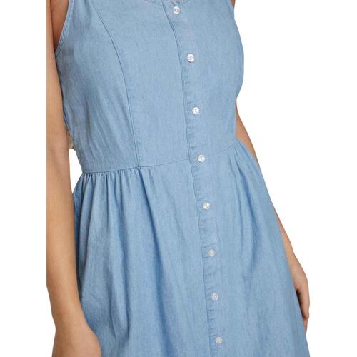 Vila - VIZIA STRAP MIDI DENIM DRESS Azul