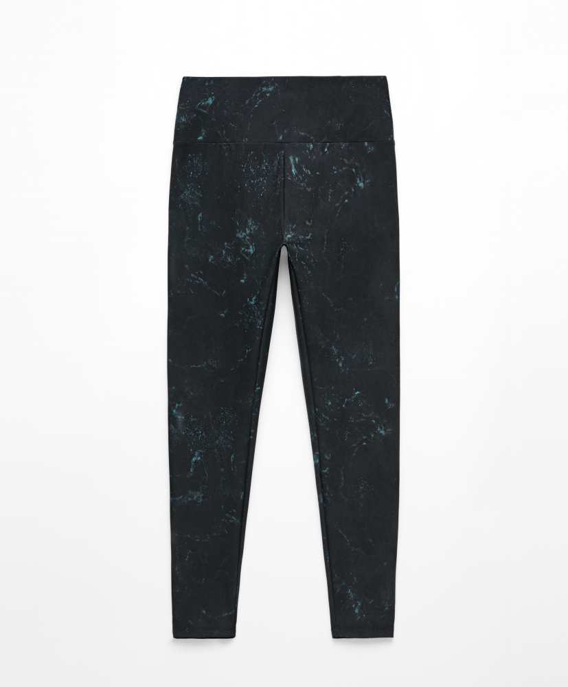 leggings de compressão estampadas até o tornozelo