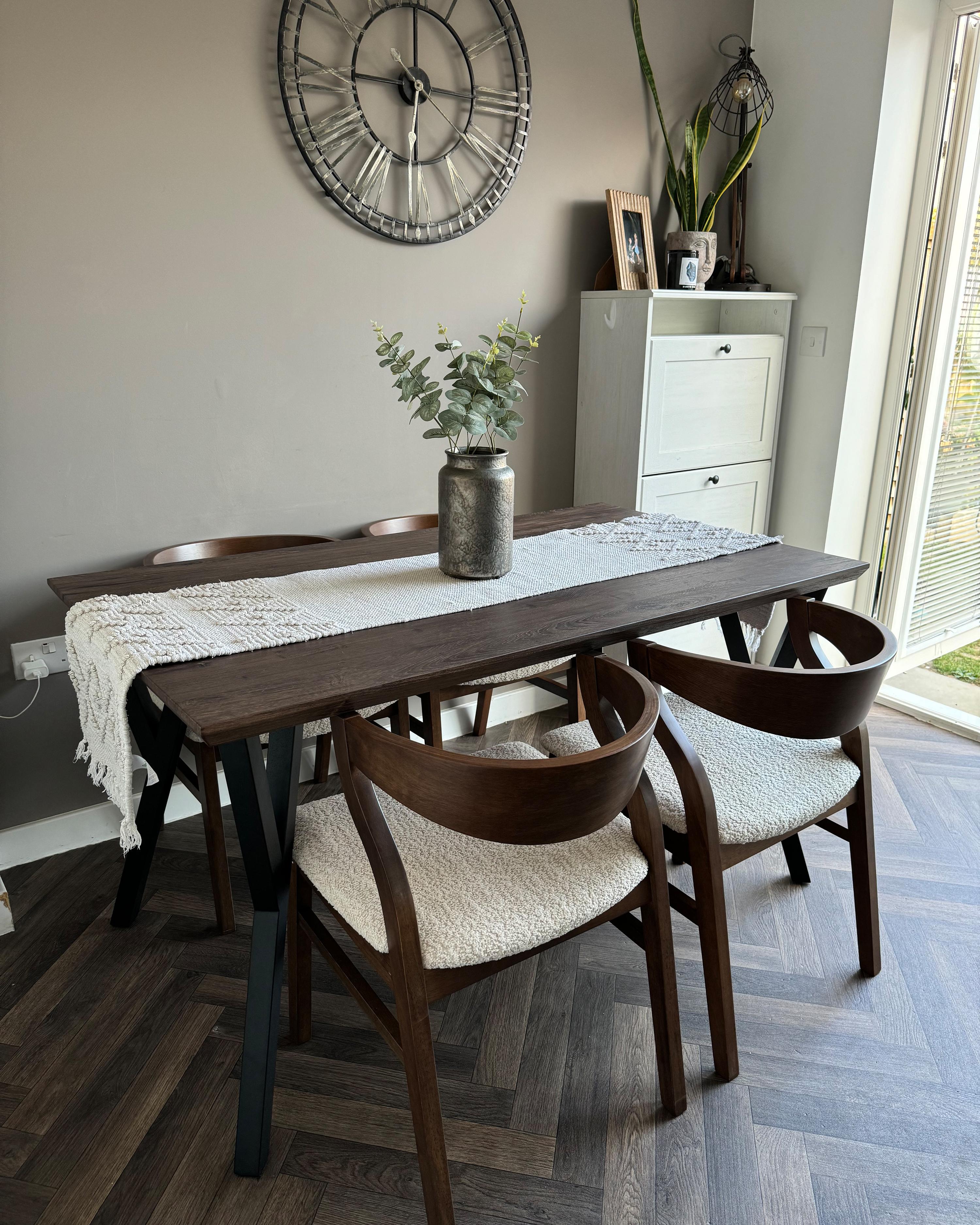 Set van 2 eetkamerstoelen MAROA Hout Lichtbeige