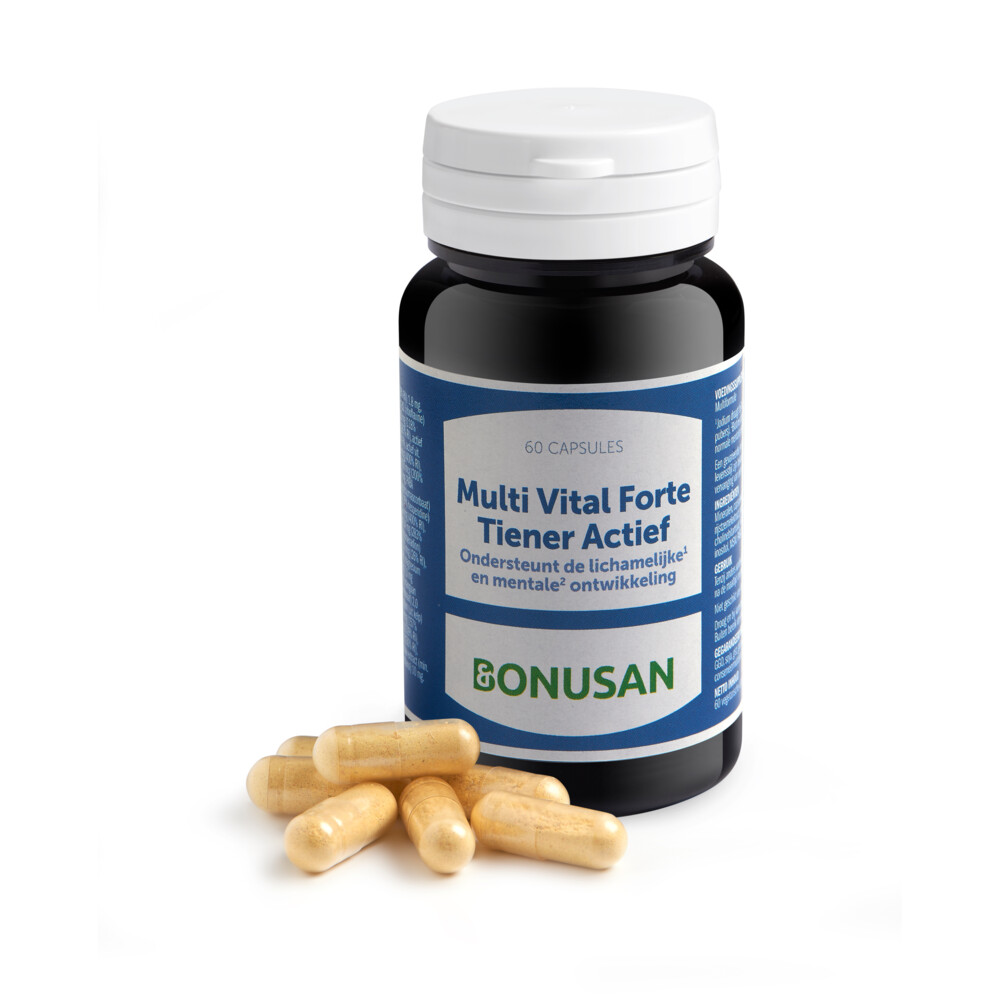 2x Bonusan Multi Vital Forte Tiener Actief 60 vegacapsules