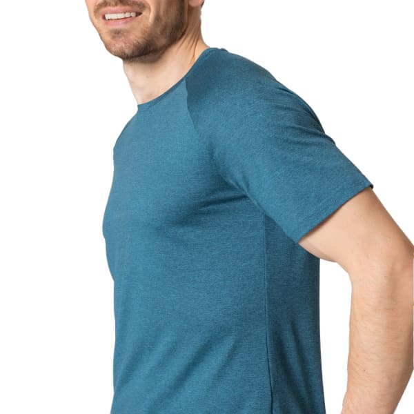 T-shirt running ODLO ESSENTIAL 365 TS CREW NECK S/S BLUE WING TEAL MELANGE