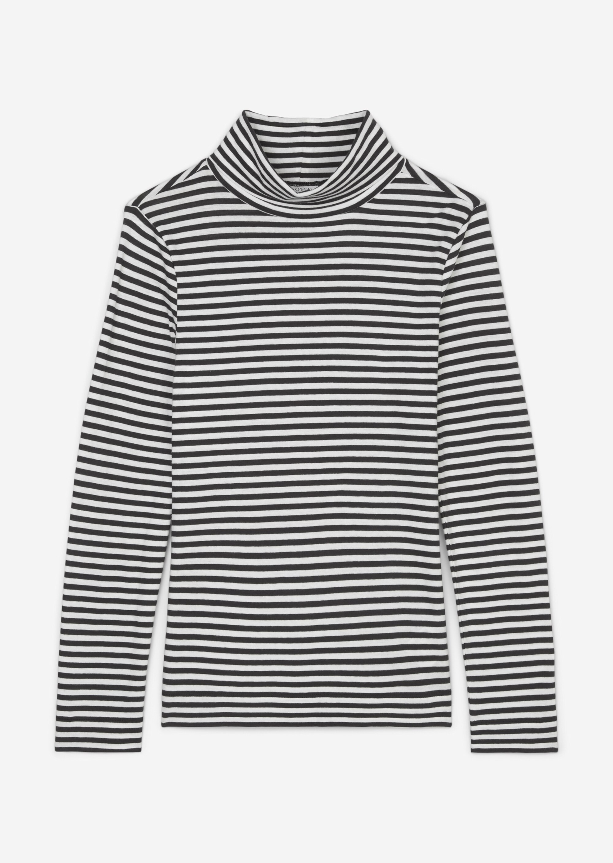 Rollkragen-Longsleeve regular aus softem Jersey