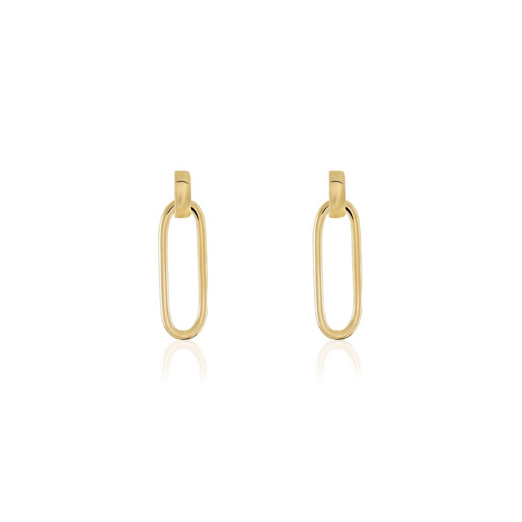 Boucles D'oreilles Pendantes Plaqué Or Lavrenti