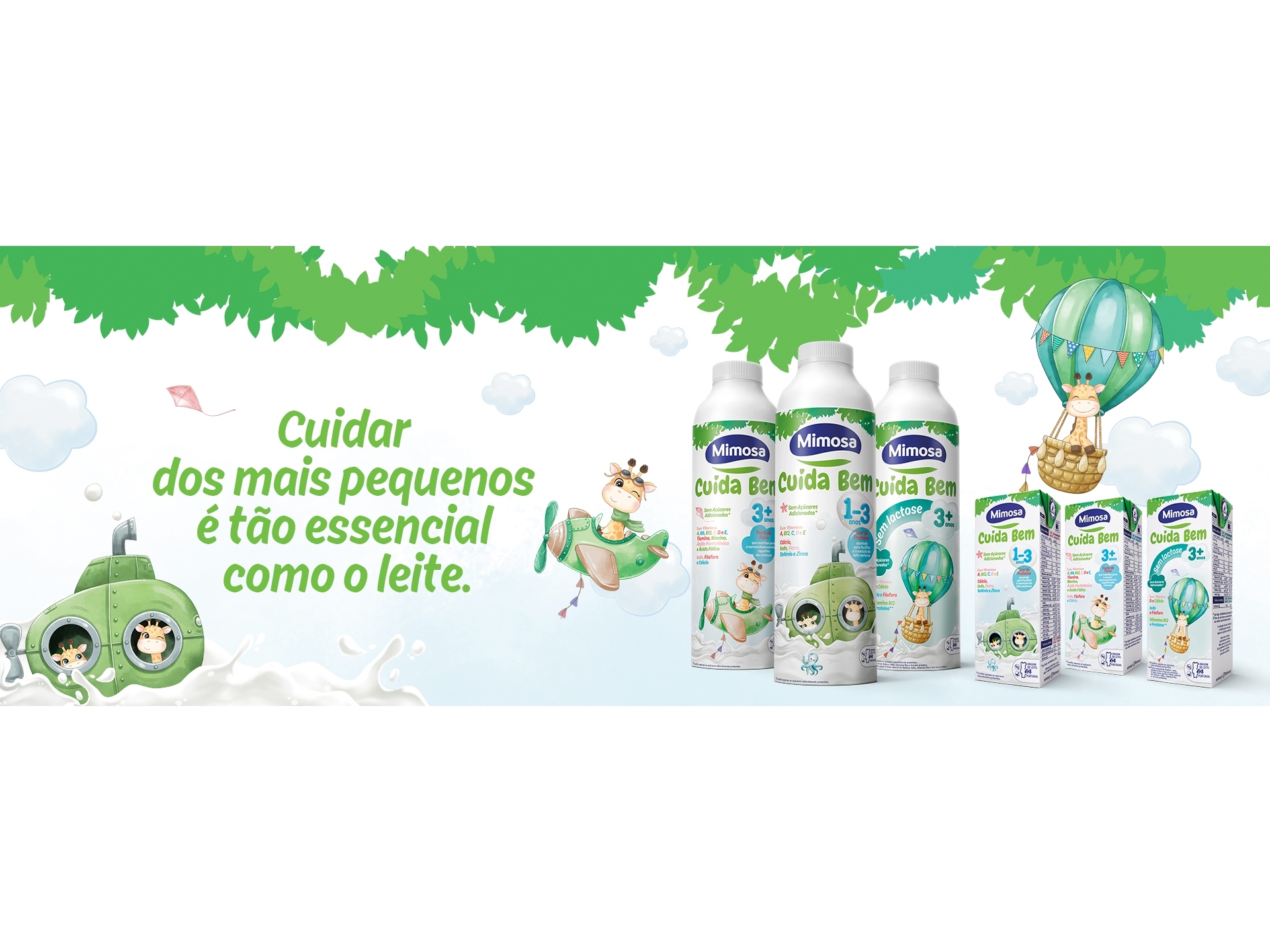 LEITE MIMOSA INFANTIL  3 ANOS MEIO GORDO UHT 4X200ML