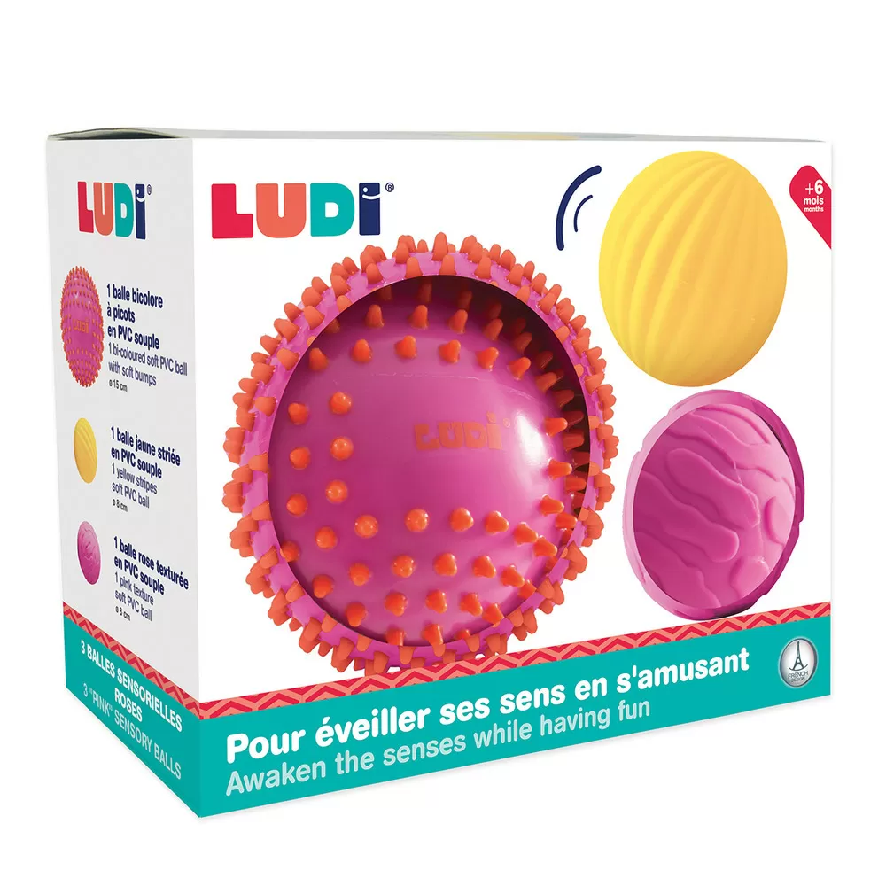 Ludi sansebolde sæt - pink