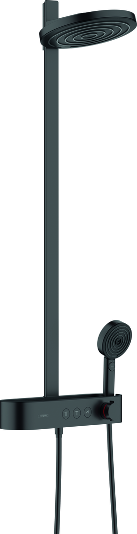 Hansgrohe Pulsify S opbouw regendouche met 2 standen hoofddouche zwart mat