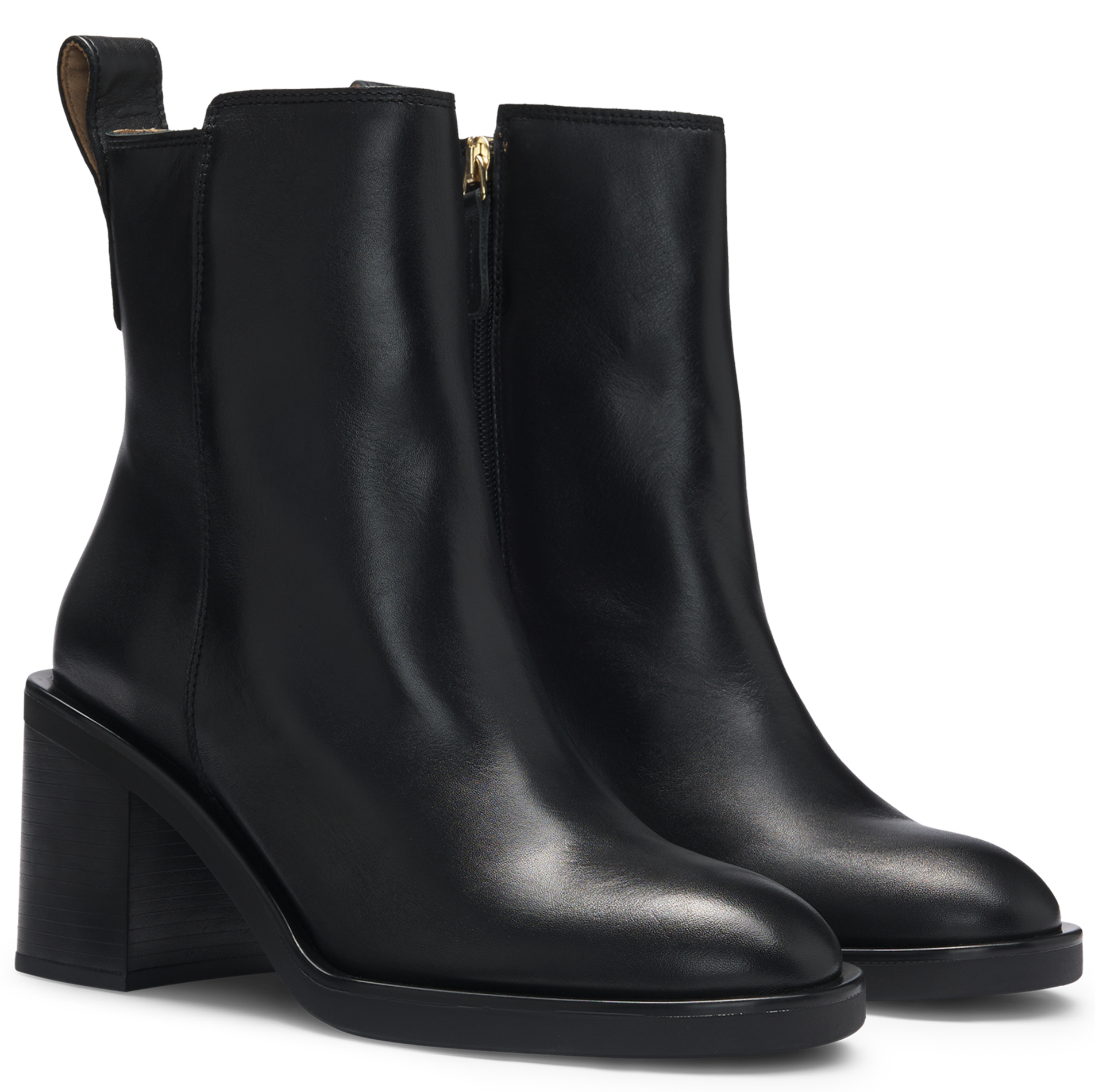 Bottine en cuir | Noir