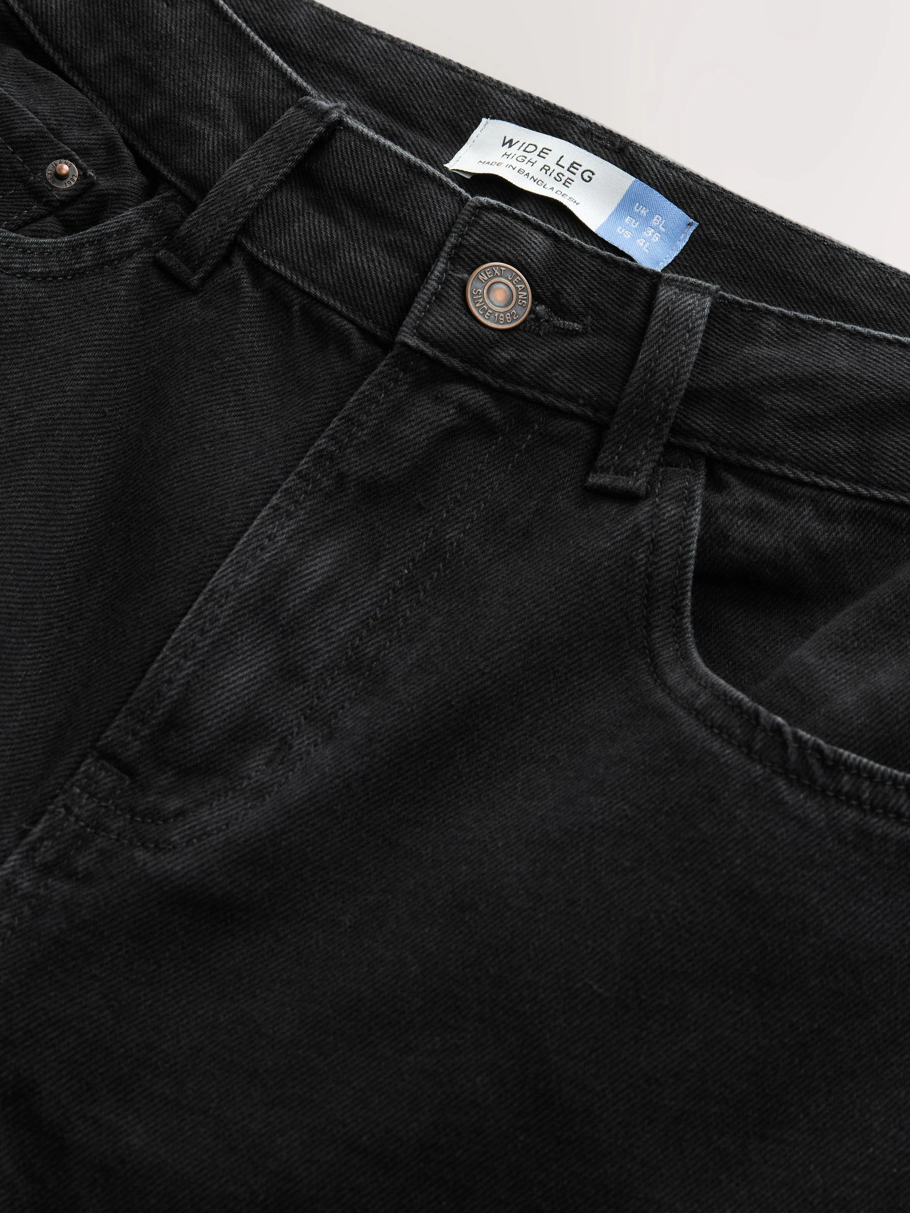 Zwart - Jeans met wijde pijpen