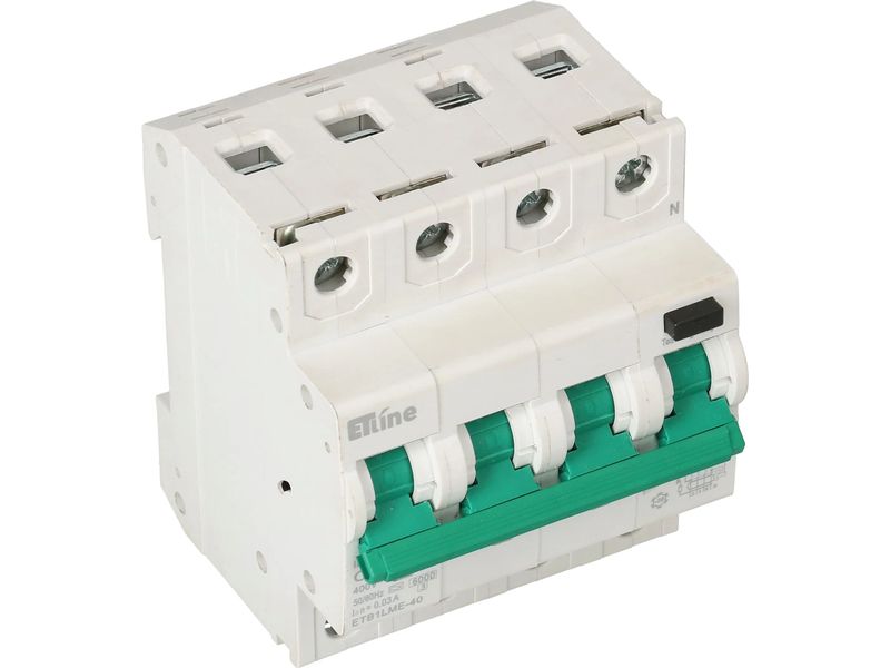 Max Hauri Build FI / LS 3P N 16 A Kombinationsschutzschalter
